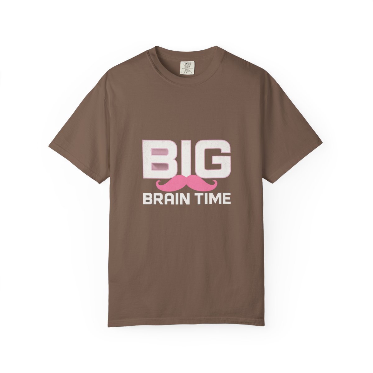 Markiplier Big Brain Time Pink Mustache T-Shirt - alternate angle 2, merchandise
