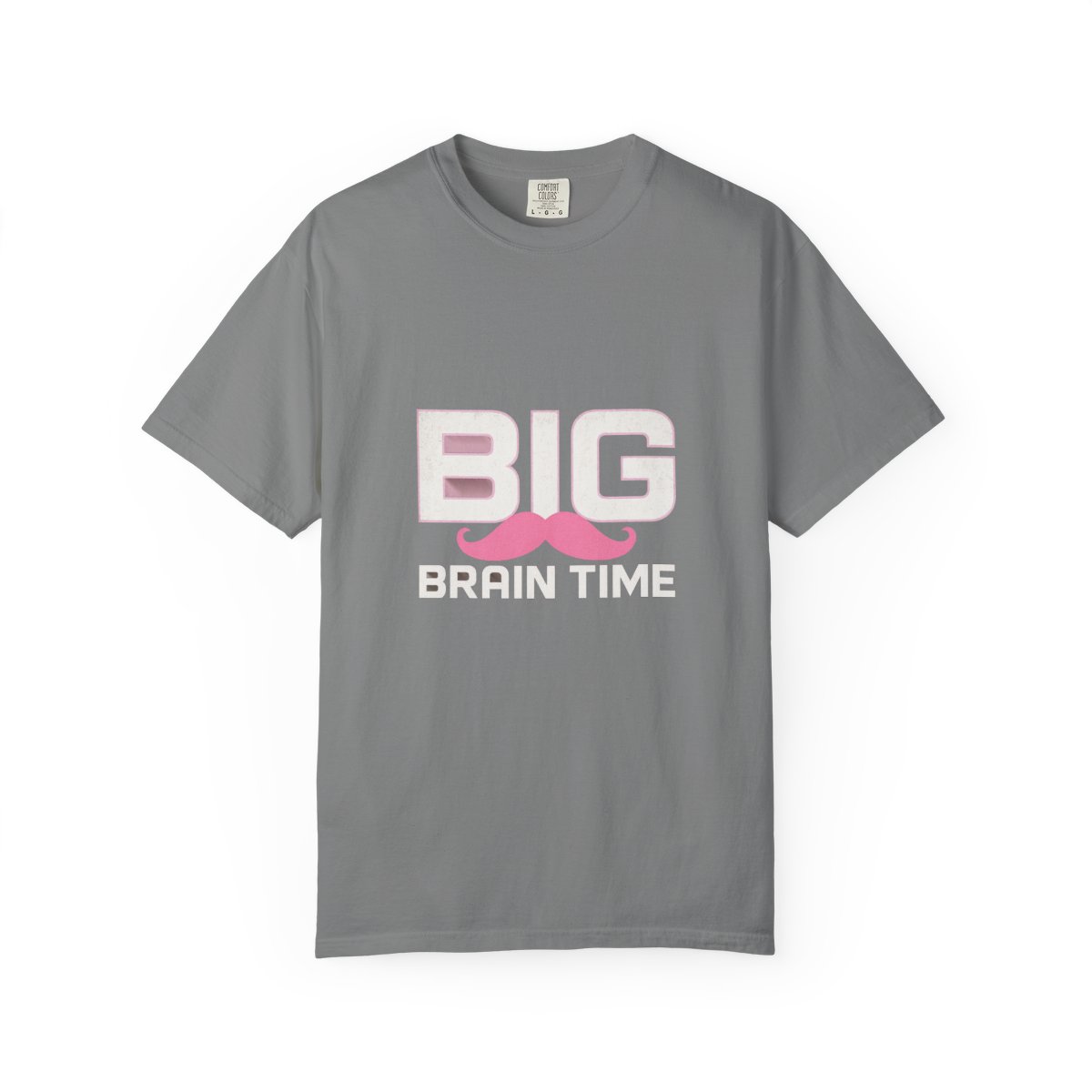 Markiplier Big Brain Time Pink Mustache T-Shirt - alternate angle 4, merchandise