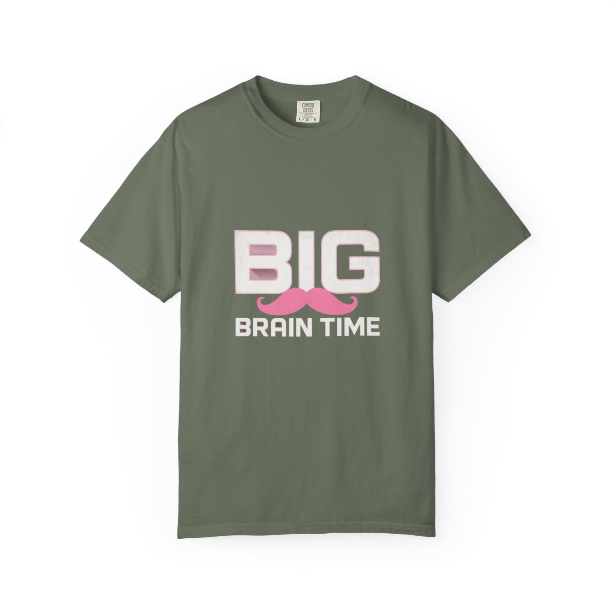 Markiplier Big Brain Time Pink Mustache T-Shirt - alternate angle 5, merchandise