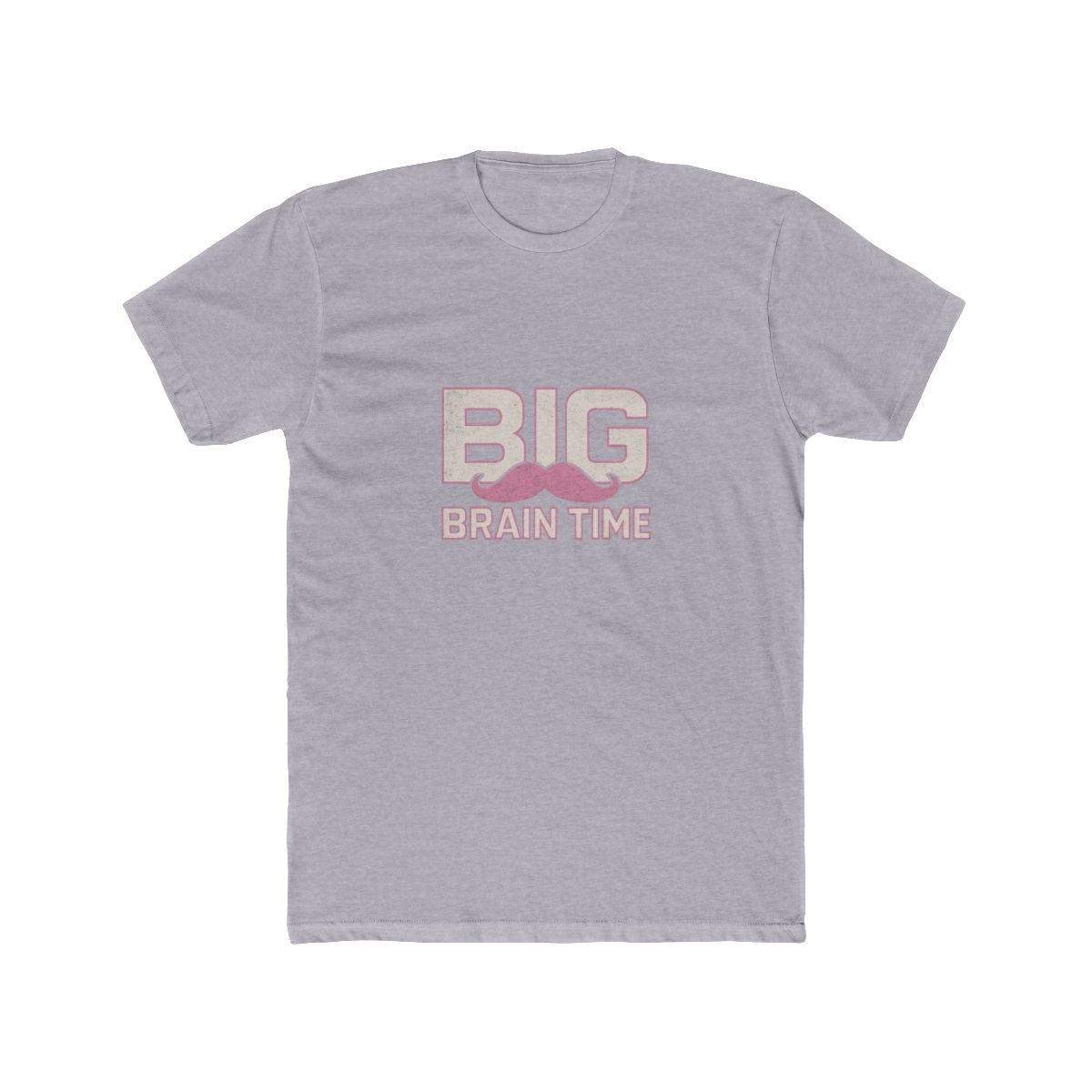 Markiplier Big Brain Time Pink Mustache T-Shirt - alternate angle 4, merchandise