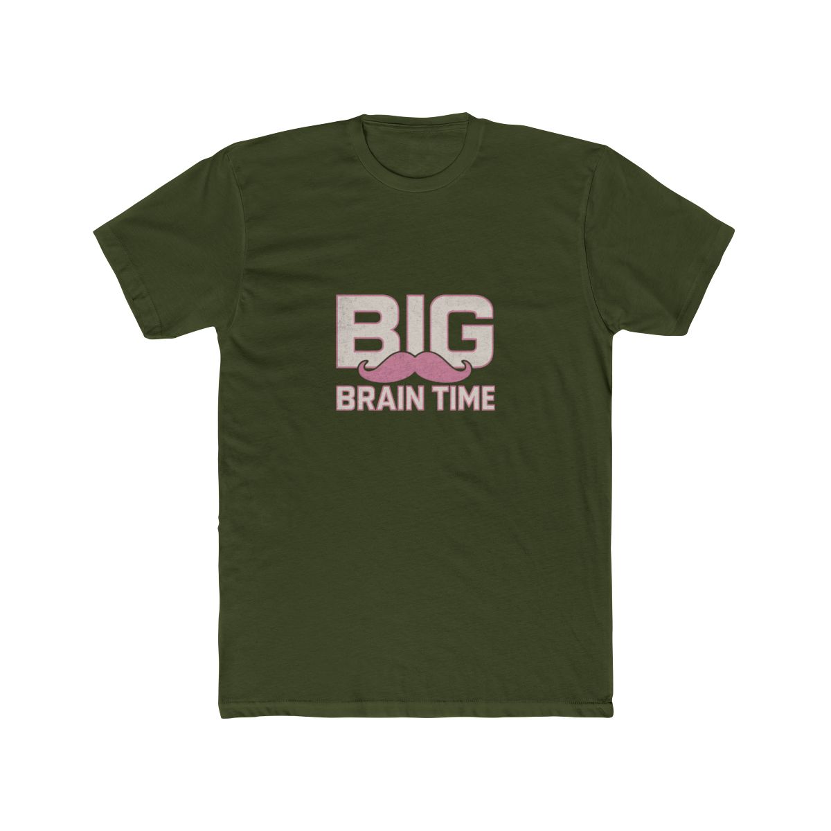 Markiplier Big Brain Time Pink Mustache T-Shirt - alternate angle 5, merchandise