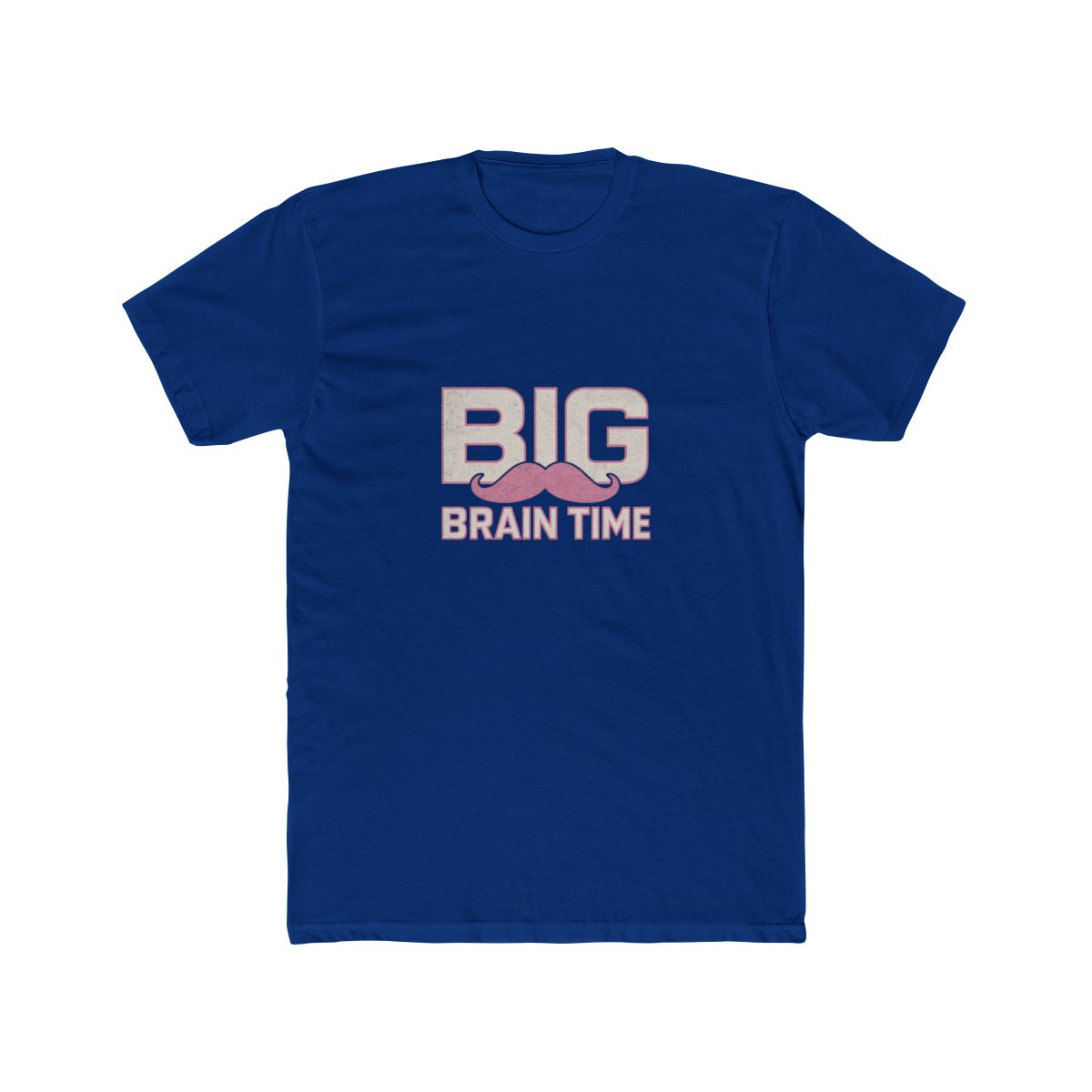 Markiplier Big Brain Time Pink Mustache T-Shirt - alternate angle 2, merchandise