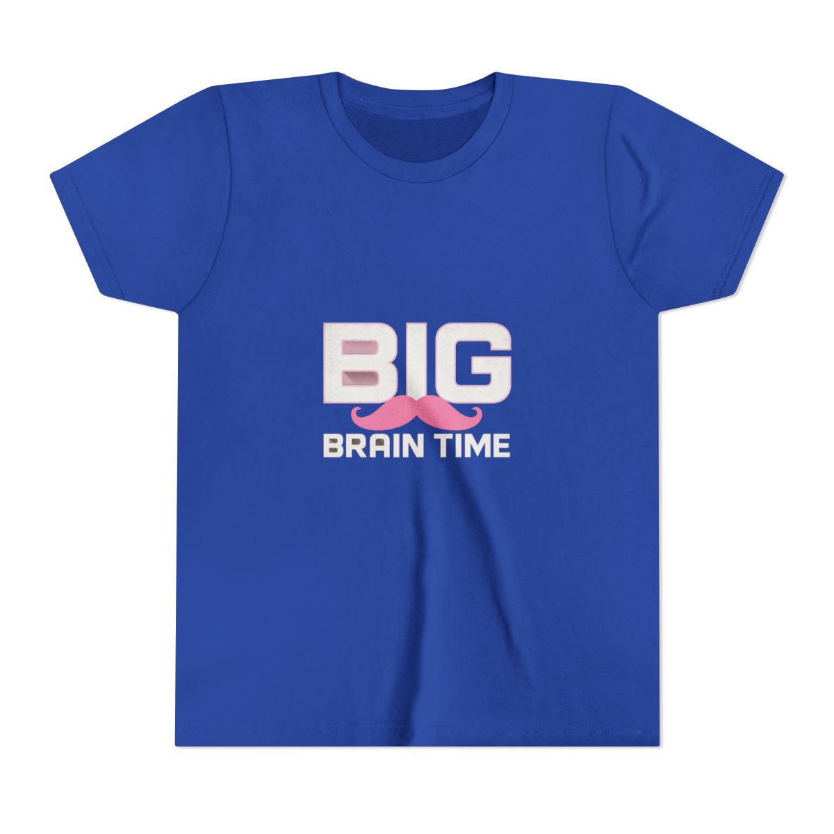 Markiplier Big Brain Time Pink Mustache Kids T-Shirt - alternate angle 4, merchandise